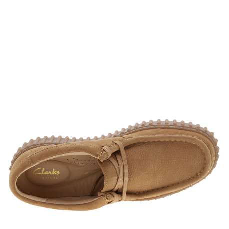 Mocassins Torhill Bee en cuir camel à talon plateau munis de lacets plats - Image 5