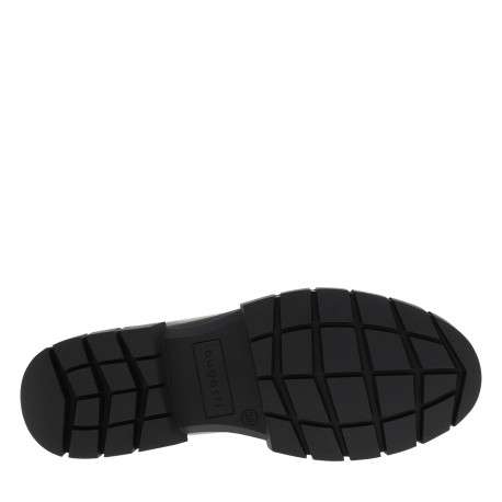 Boots noir à talon décroché bas pourvues d'un soufflet élastiqué - Image 6