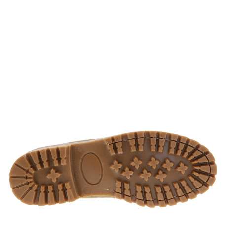 Mocassins bateau Flakes en cuir nubuck beige à talon décroché bas - Image 6