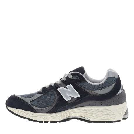 Baskets running 2002 en cuir bleu marine dotées d'un talon plat - Image 3