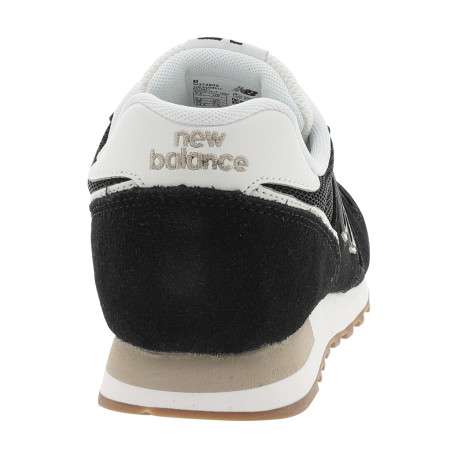 Baskets running 373 en cuir noires avec un talon plat et des lacets - Image 4