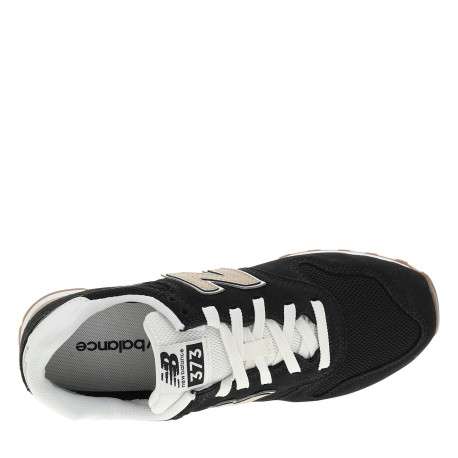 Baskets running 373 en cuir noires avec un talon plat et des lacets - Image 5