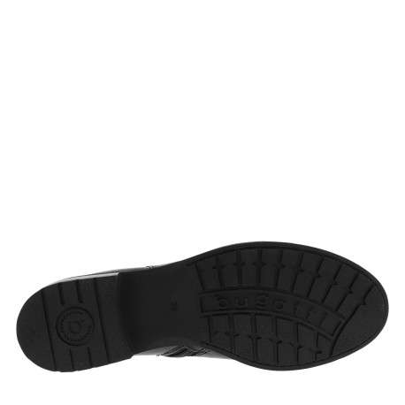 Boots cognac à talon décroché bas dotées d'un soufflet élastiqué - Image 6