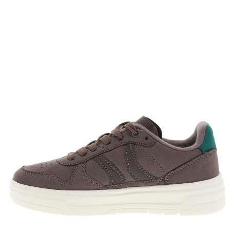 Tennis marron à talon plats pourvues d'aérations et de lacets - Image 3