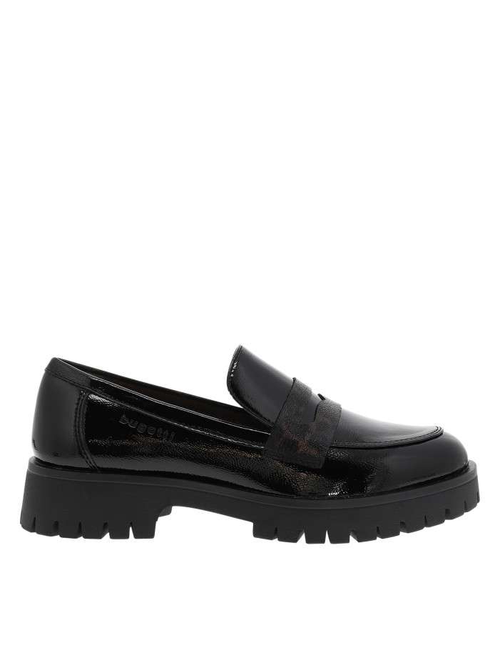 Mocassins noirs vernis à...