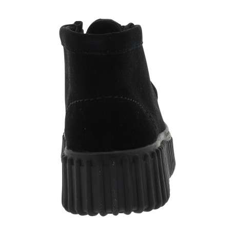 Boots Torhill Moss en cuir suède noir à semelle plateau et lacets - Image 4