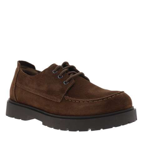 Sneakers Highwood Moc Lace Low Suede en cuir marron à talon plat - Image 2