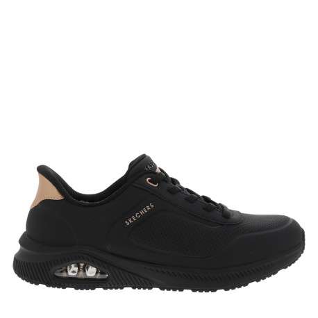 Baskets running Relaxing On Air noires à talon plat et fermeture slip-on