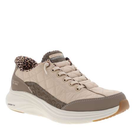 Baskets running Contour Foam Leopard Dream beiges avec un talon plat - Image 2