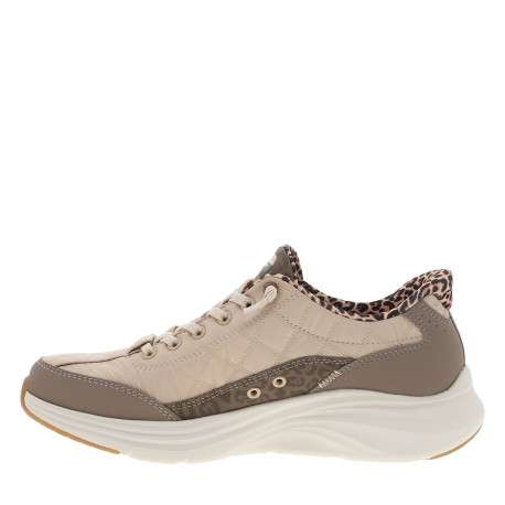 Baskets running Contour Foam Leopard Dream beiges avec un talon plat - Image 3