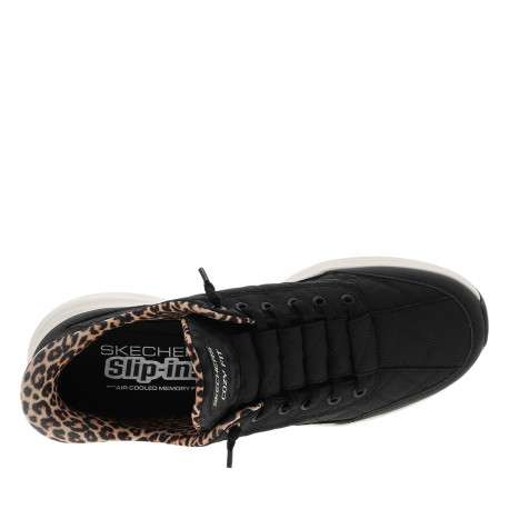 Baskets running Contour Foam Leopard Dream noires dotées de slip-on - Image 5
