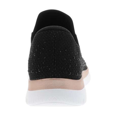 Baskets running Summits Brillant Shine noires à talon plat et fermeture slip-on - Image 4