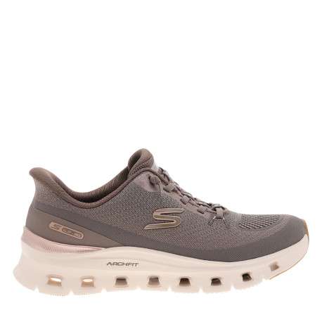 Baskets de running Fit Glide-Step taupe à semelle amortissante