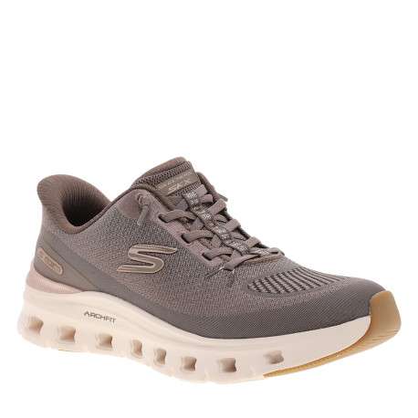 Baskets de running Fit Glide-Step taupe à semelle amortissante - Image 2