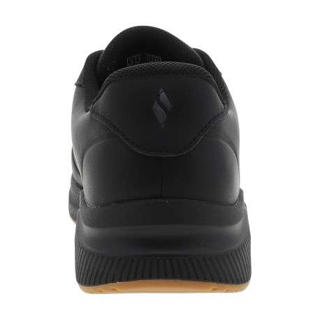 Sneakers noir à talon plat avec un amorti à bulle d'air sur la semelle - Image 4