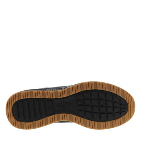 Sneakers noir à talon plat avec un amorti à bulle d'air sur la semelle - Image 6
