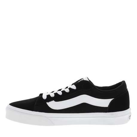 Baskets skate Vero Ls en cuir noir pourvues d'un talon plat - Image 3
