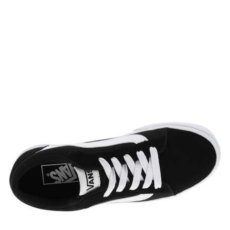 Baskets skate Vero Ls en cuir noir pourvues d'un talon plat - Image 5