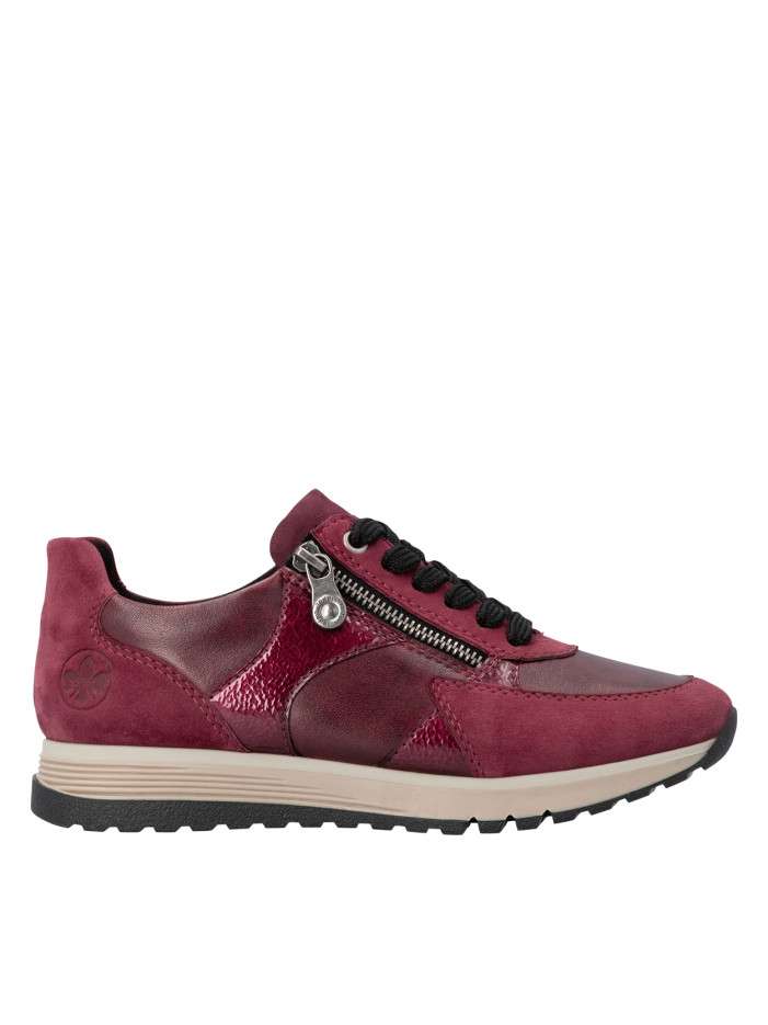 Baskets running en cuir...