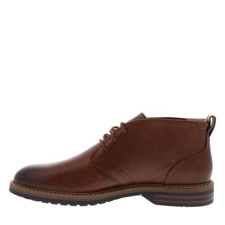 Boots Aldwin2 Chukka en cuir brun à talon décroché bas avec des lacets ronds - Image 3