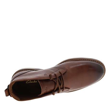 Boots Aldwin2 Chukka en cuir brun à talon décroché bas avec des lacets ronds - Image 5