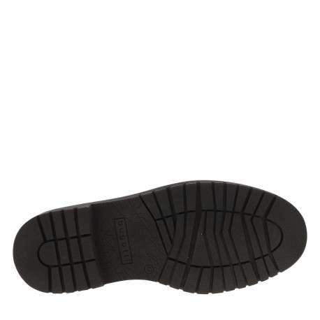 Bottines cognac à talon décroché bas avec un zip et des lacets ronds - Image 6