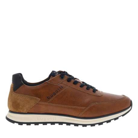 Baskets running cognac à talon plat ornées du logo embossé sur le côté