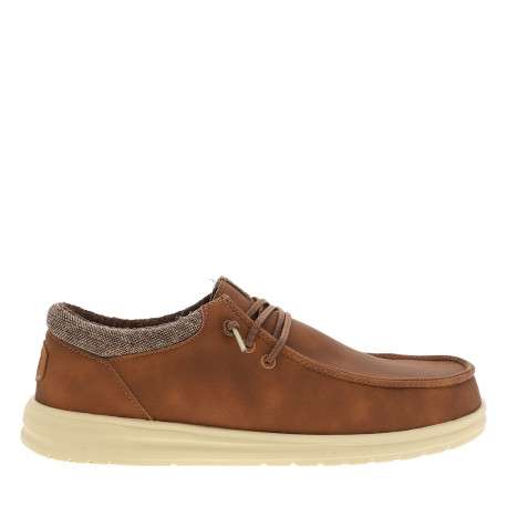 Sneakers Paul Classic camel à talon plat pourvues de lacets élastiqués