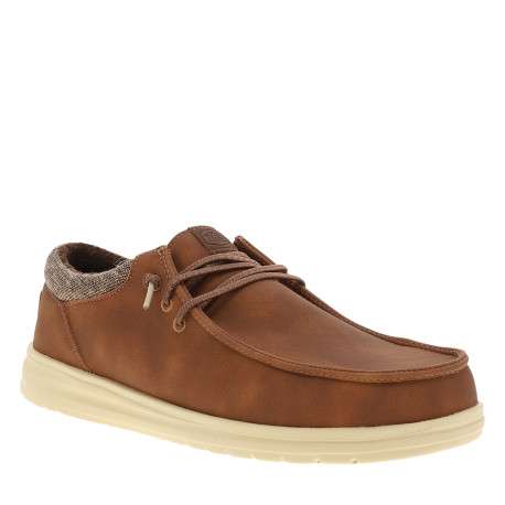 Sneakers Paul Classic camel à talon plat pourvues de lacets élastiqués - Image 2