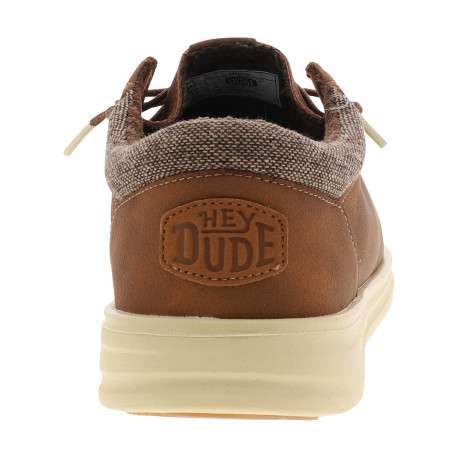 Sneakers Paul Classic camel à talon plat pourvues de lacets élastiqués - Image 4