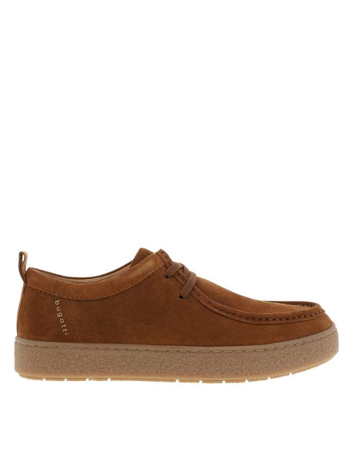 Mocassins en cuir brun à...