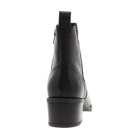 Boots chocolat à talon décroché moyen dotées d'un zip latéral - Image 4