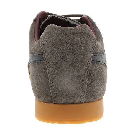 Tennis Harrier en cuir taupe à talon plat pourvues de lacets - Image 4