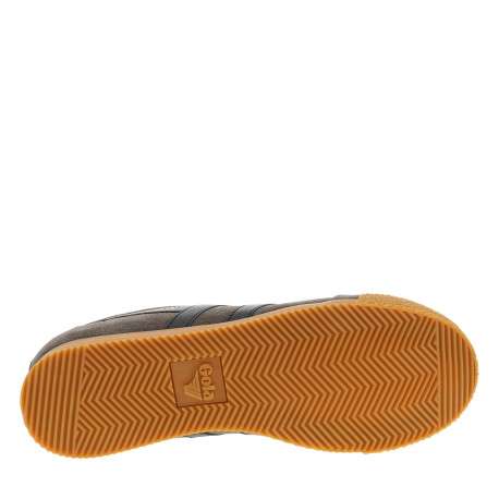 Tennis Harrier en cuir taupe à talon plat pourvues de lacets - Image 6