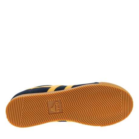 Tennis Harrier en cuir bleu marine à talon plat pourvues de lacets - Image 6