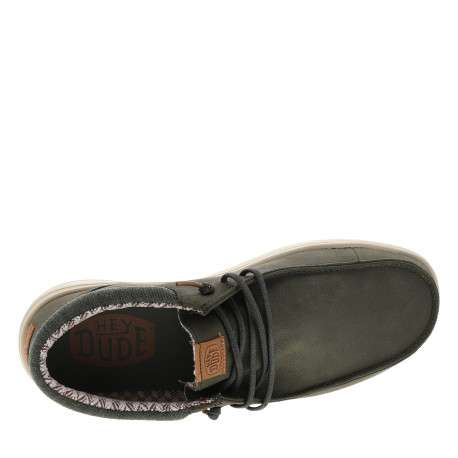 Sneakers Paul Classic olive à talon plat ornées du logo sur le contrefort - Image 5
