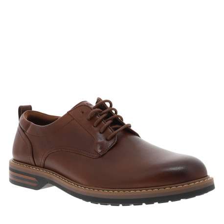 Derbies Aldwin2 Derby en cuir marron à talon décroché bas et lacets ronds - Image 2
