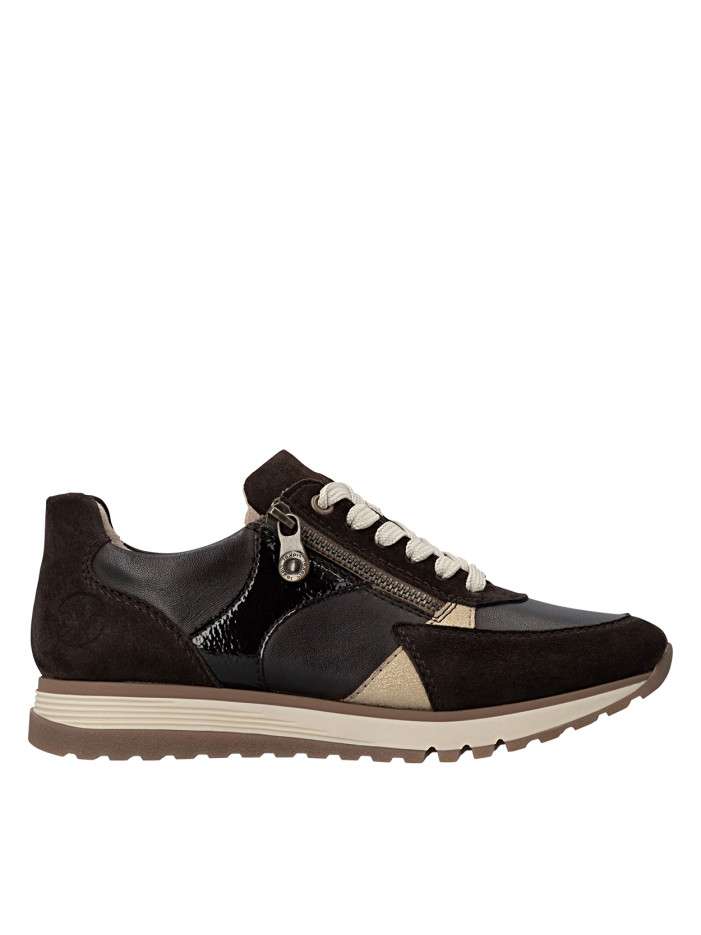 Baskets running en cuir...