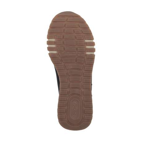 Baskets running en cuir brunes à talon plat avec lacets et zip latéral - Image 6