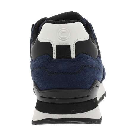 Baskets running Travis Sport Bold en cuir bleu marine à talon plat - Image 4