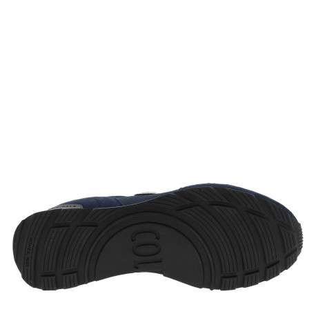 Baskets running Travis Sport Bold en cuir bleu marine à talon plat - Image 6