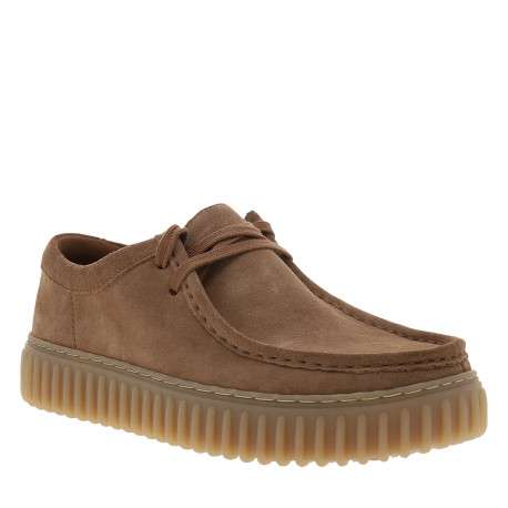 Boots Torhill Lo en cuir camel à talon plateau pourvues de lacets plats - Image 2