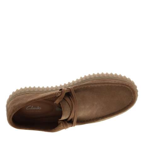 Boots Torhill Lo en cuir camel à talon plateau pourvues de lacets plats - Image 5