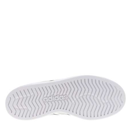 Tennis blanches muni d'un talon plat et d'une fermeture à lacets - Image 6