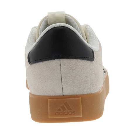 Tennis Vl Court 3.0 en cuir beiges à talon plat munies de lacets - Image 4