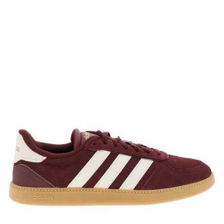 Tennis Breaknet Sleek en cuir bordeaux à talon plat pourvues de lacets
