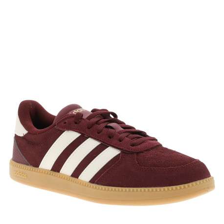 Tennis Breaknet Sleek en cuir bordeaux à talon plat pourvues de lacets - Image 2