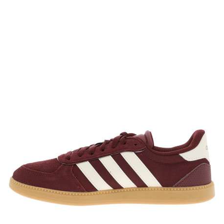Tennis Breaknet Sleek en cuir bordeaux à talon plat pourvues de lacets - Image 3