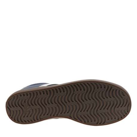 Tennis Vl Court 3.0 K en cuir bleu marine à talon plat munies de lacets - Image 6