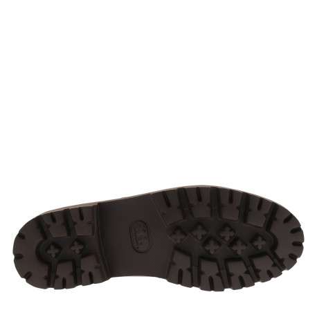 Mocassins bateau Cleyhill Boat en cuir chocolat à talon décroché bas - Image 6